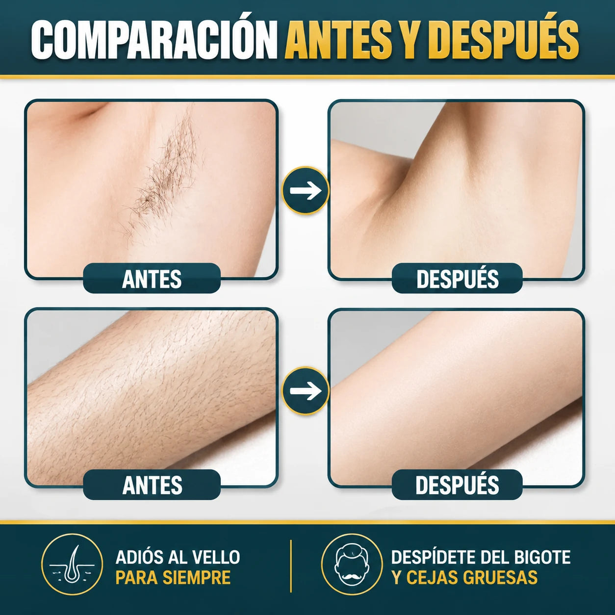 Crema Depilatoria para Hombre — Piel suave y sin vellos en minutos