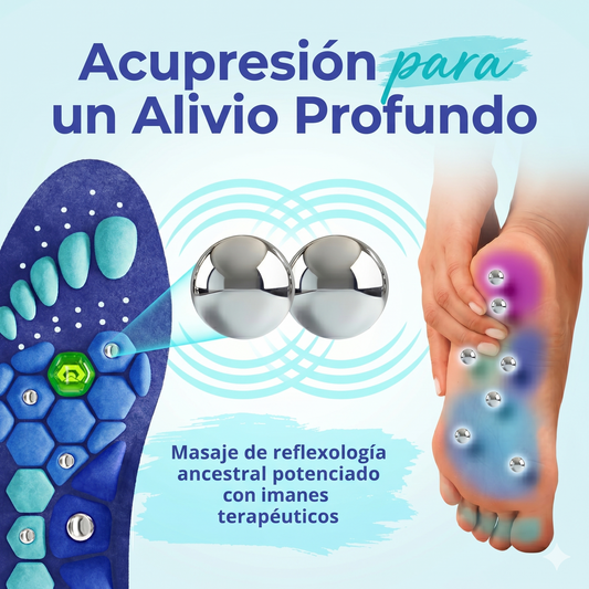 Plantilla magnética de acupresión