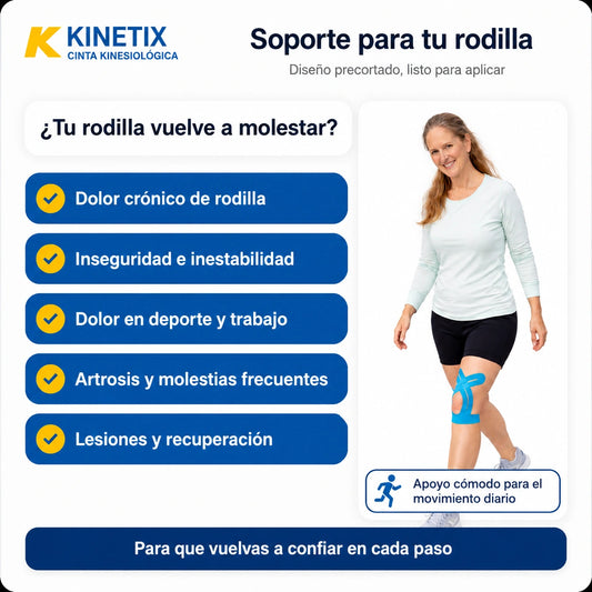 Kinetix PRO Cinta para Rodilla x 10 — Alivia el dolor y recupera tu movilidad