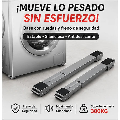 Pack x 2 Soportes con Ruedas - Mueve T� Solo Sin Esfuerzo - Almega Colombia - vista 1