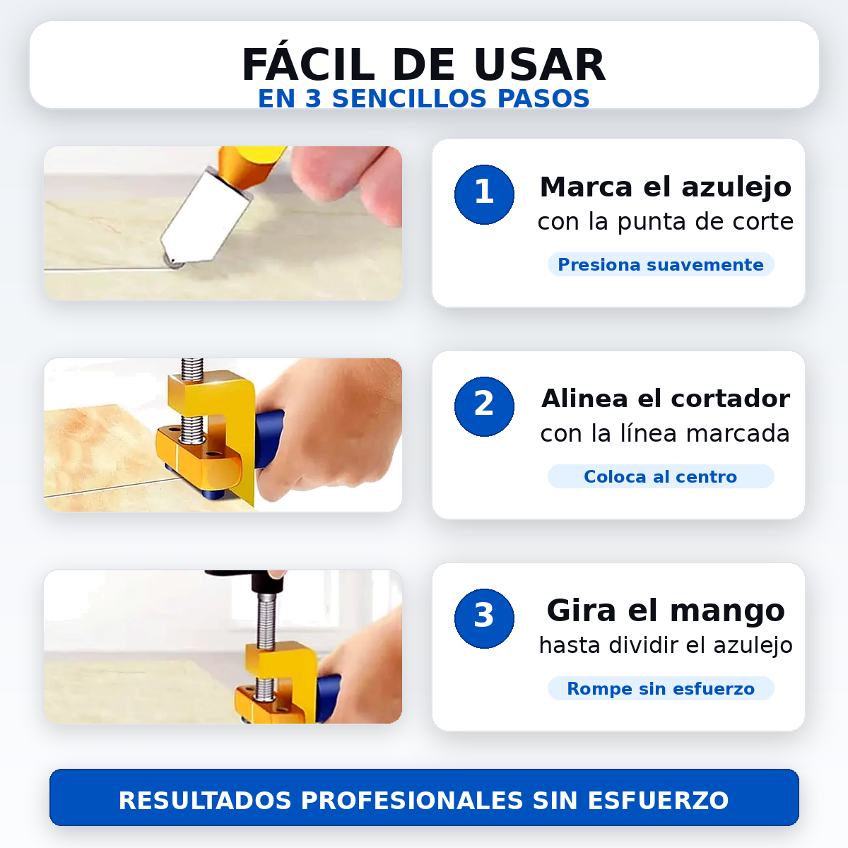 Cortador de Vidrio y Cerámica 2 en 1 — Cortes Perfectos Sin Esfuerzo