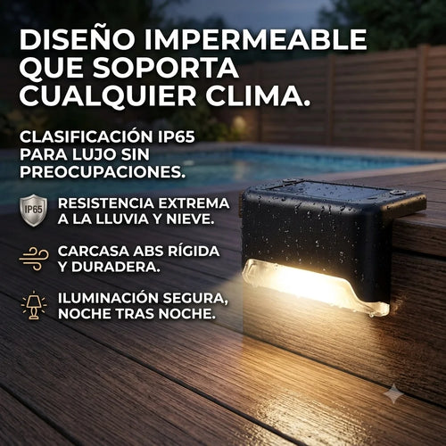Set x4 de Luces Solares LED - Ilumina y Renueva tus Espacios - Almega Colombia - vista 4