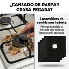 Set Protectores x 4 Antiadherente para Estufa — Adiós a la Grasa Pegada