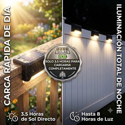 Set x4 de Luces Solares LED - Ilumina y Renueva tus Espacios - Almega Colombia - vista 2