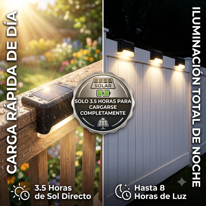 Set x4 de Luces Solares LED - Ilumina y Renueva tus Espacios - Almega Colombia - vista 2
