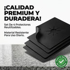 Set Protectores x 4 Antiadherente para Estufa — Adiós a la Grasa Pegada
