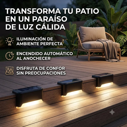 Set x4 de Luces Solares LED - Ilumina y Renueva tus Espacios - Almega Colombia - vista 3