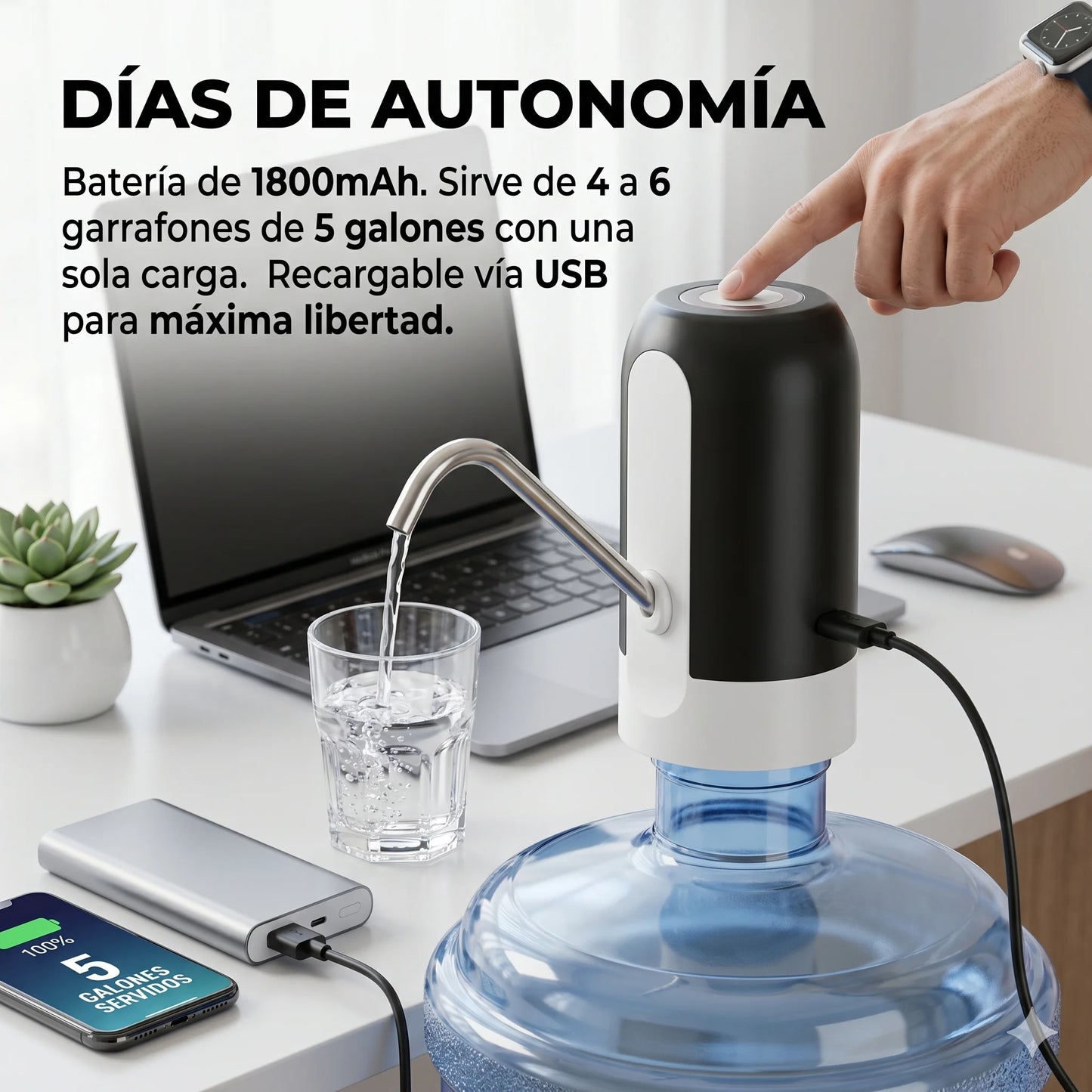 Dispensador de Agua Automático - Sirve Agua Sin Esfuerzo
