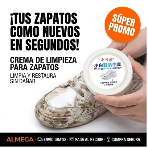 Crema de Limpieza para Zapatos — Tus Zapatos Como Nuevos en Segundos