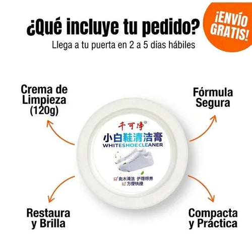 Crema de Limpieza para Zapatos — Tus Zapatos Como Nuevos en Segundos