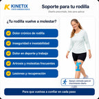 Kinetix PRO Cinta para Rodilla x 10 - Alivia el dolor y recupera tu movilidad - Almega Colombia - vista 2