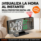 Reloj Despertador LED con Proyector — Proyecta la Hora en tu Techo