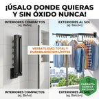 Tendedero de Ropa Plegable 360° — Recupera el Espacio de tu Hogar